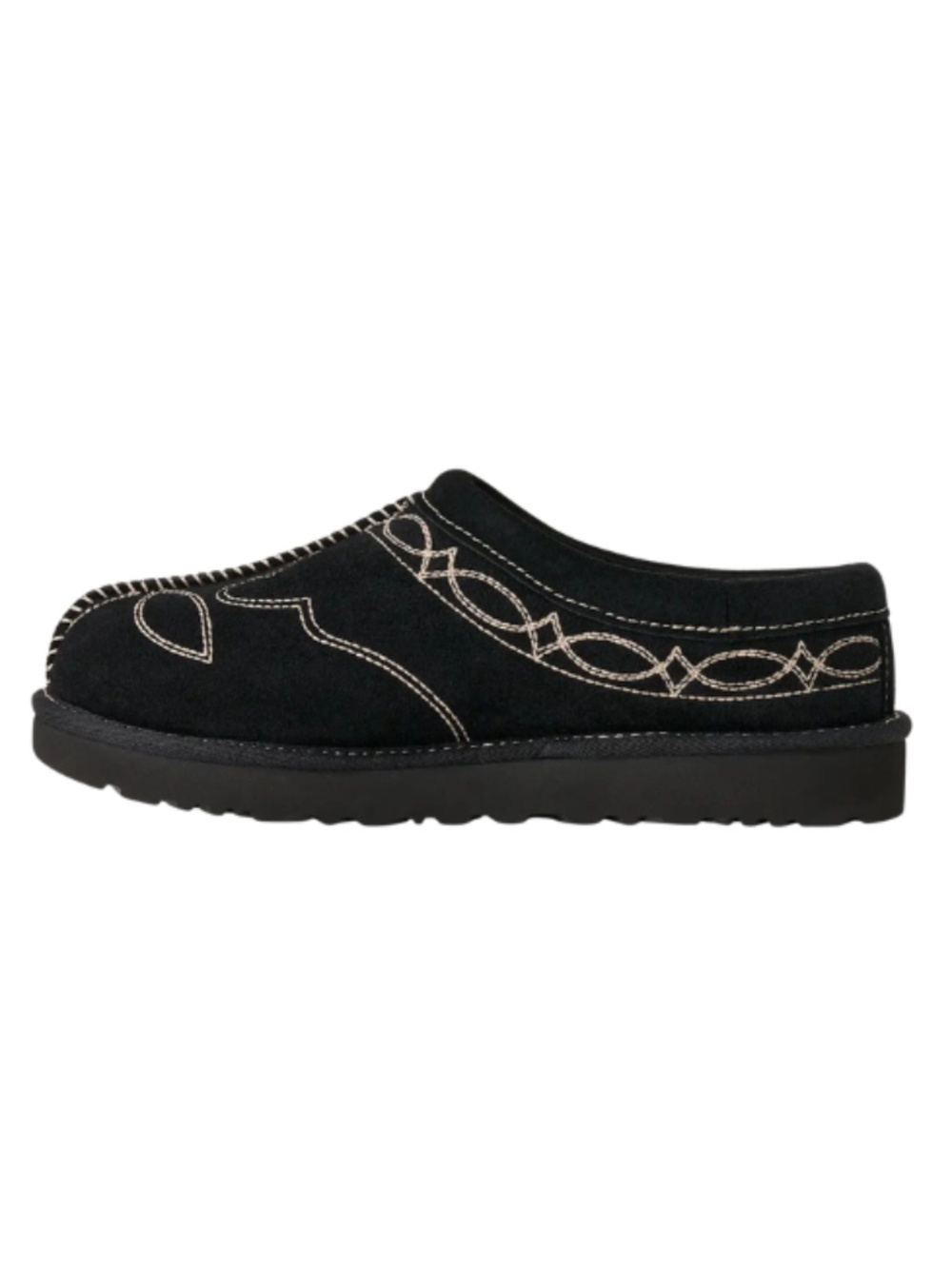 Women's UGG Tasman Western Slip Ons. Black Suede. 1182251 - Picture 3 of 6